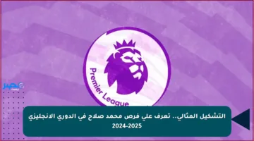 التشكيل المثالي.. تعرف على فرص محمد صلاح في الدوري الإنجليزي 2024-2025